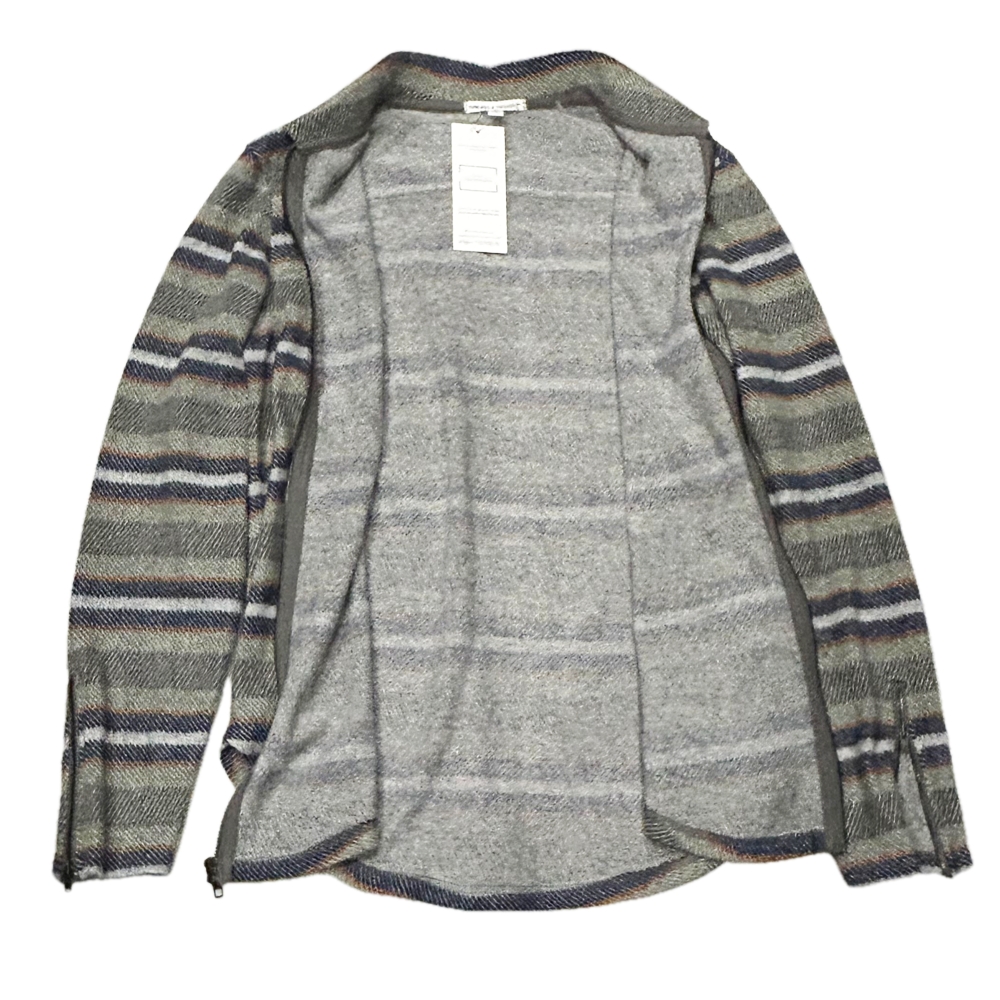 THREADS 4 THOUGHT / スレッドフォーソート BORDER PATTERN ZIP UP SHIRT JACKET S-4