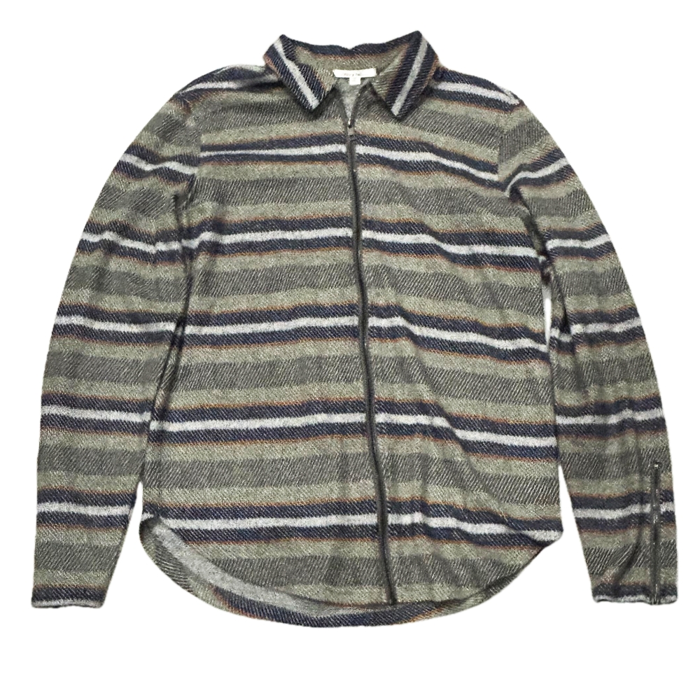 THREADS 4 THOUGHT / スレッドフォーソート BORDER PATTERN ZIP UP SHIRT JACKET S