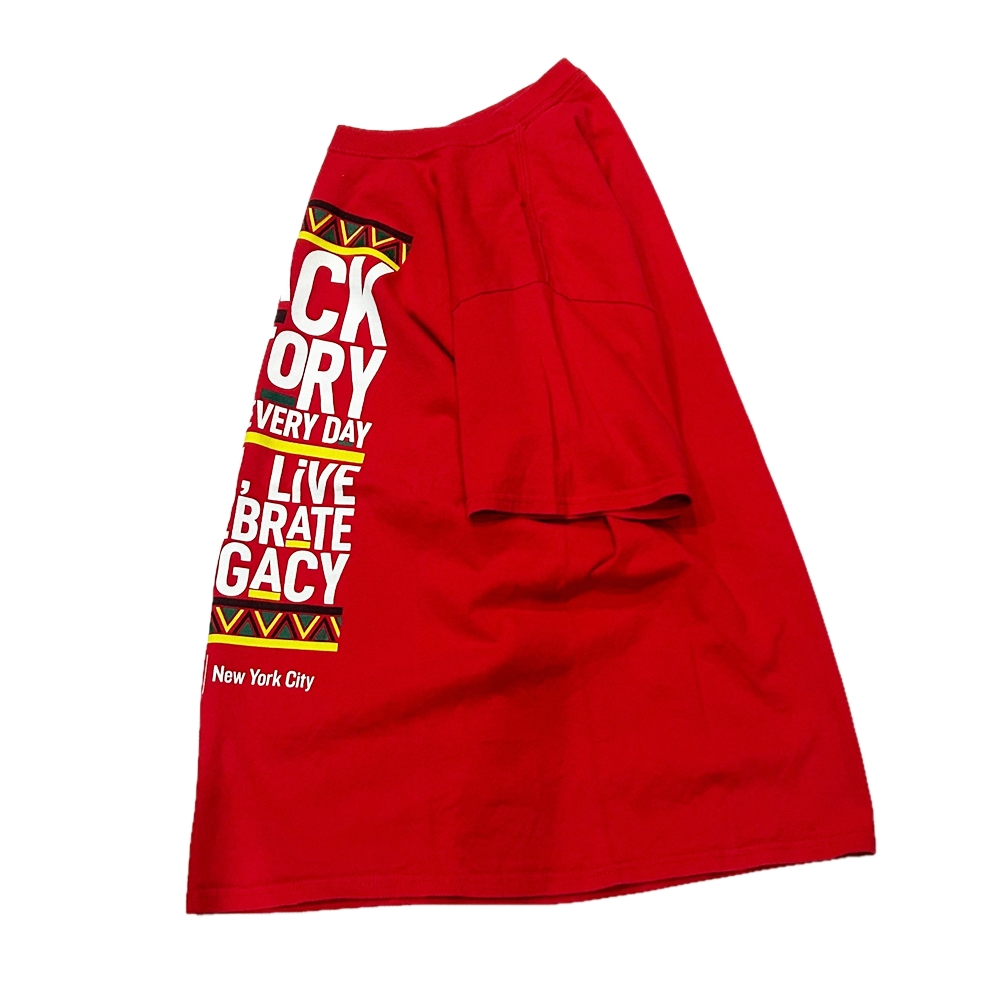 NO BRAND / BLACK HISTORY VINTAGE T-SHIRT RED M-3