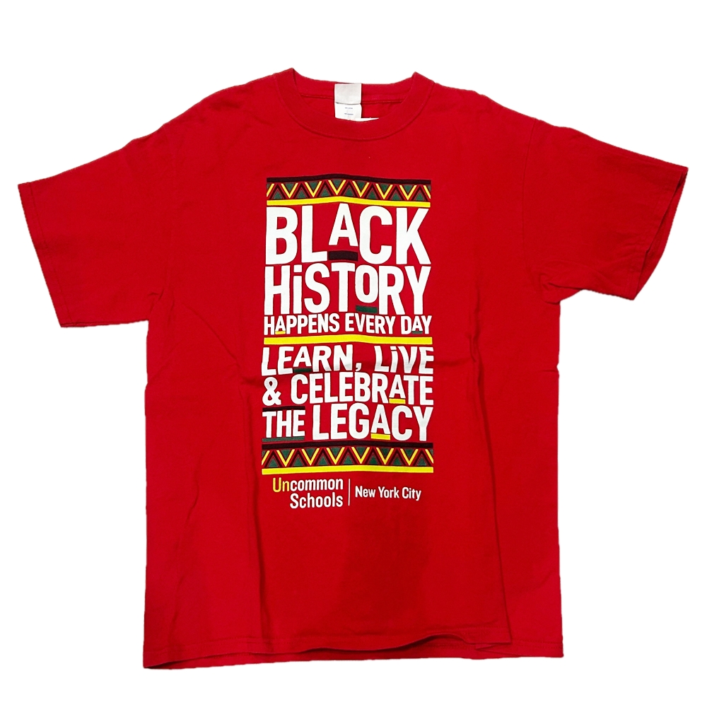 NO BRAND / BLACK HISTORY VINTAGE T-SHIRT RED M