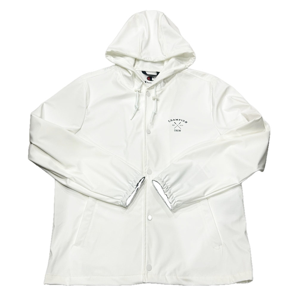 CHAMPION / チャンピオン CHAMPION CREW RUBBERIZED RAIN HOODY JACKET WHITE S～XL | ストリートスタイルのセレクトストア | TUNNEL STORE - トンネルストア