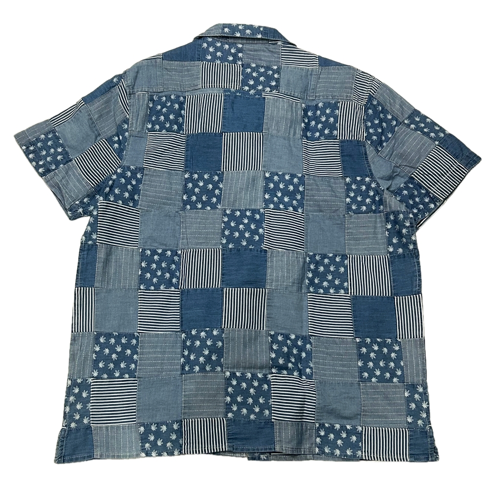 LUCKY BRAND / ラッキーブランド PATCHWORK CHAMBRAY SHORT SLEEVE SHIRT-2