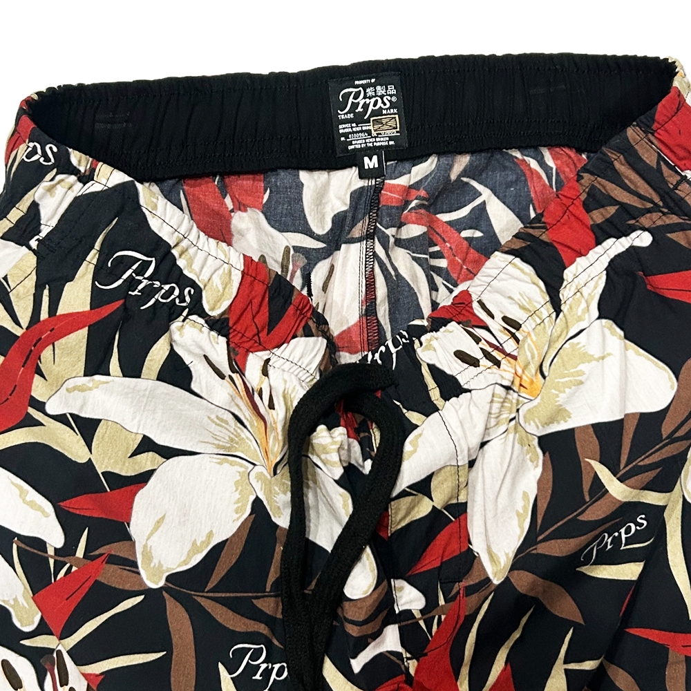 PRPS GOODS&CO. / ピーアールピーエス グッズ&コー BOTANICAL PATTERN EASY SHORTS M-4
