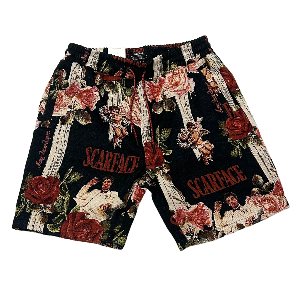 REASON / リーズン REASON×SCARFACE TONY MONTANA SHORTS S