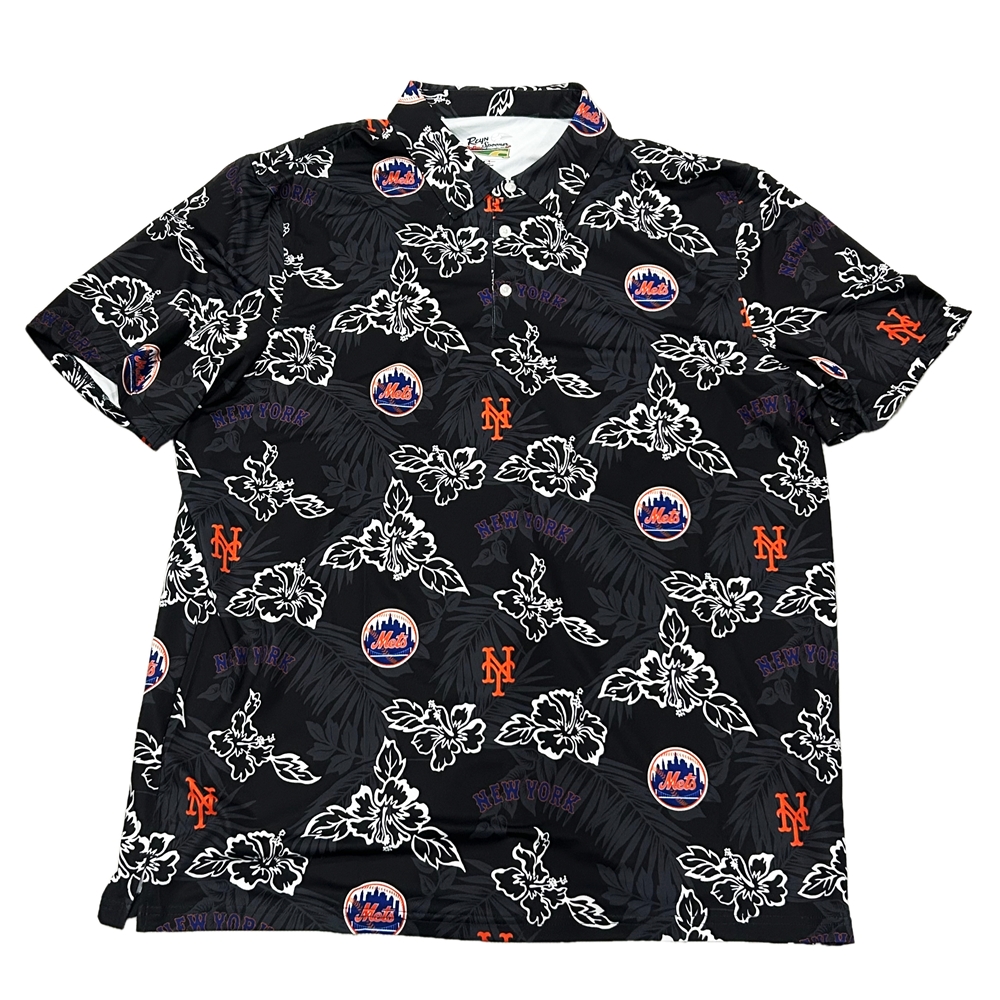 REYN SPOONER / レインスプーナー NEW YORK METS HAWAIIAN SHIRT BLACK XL,XXL