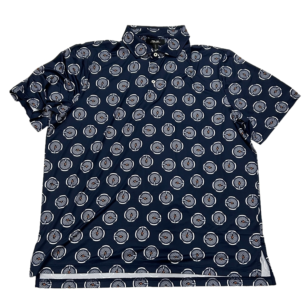 RLX RALPH LAUREN / アールエルエックス ラルフローレン GOLF BALL ALL OVER PATTERN TAILORED FIT POLO SHIRT