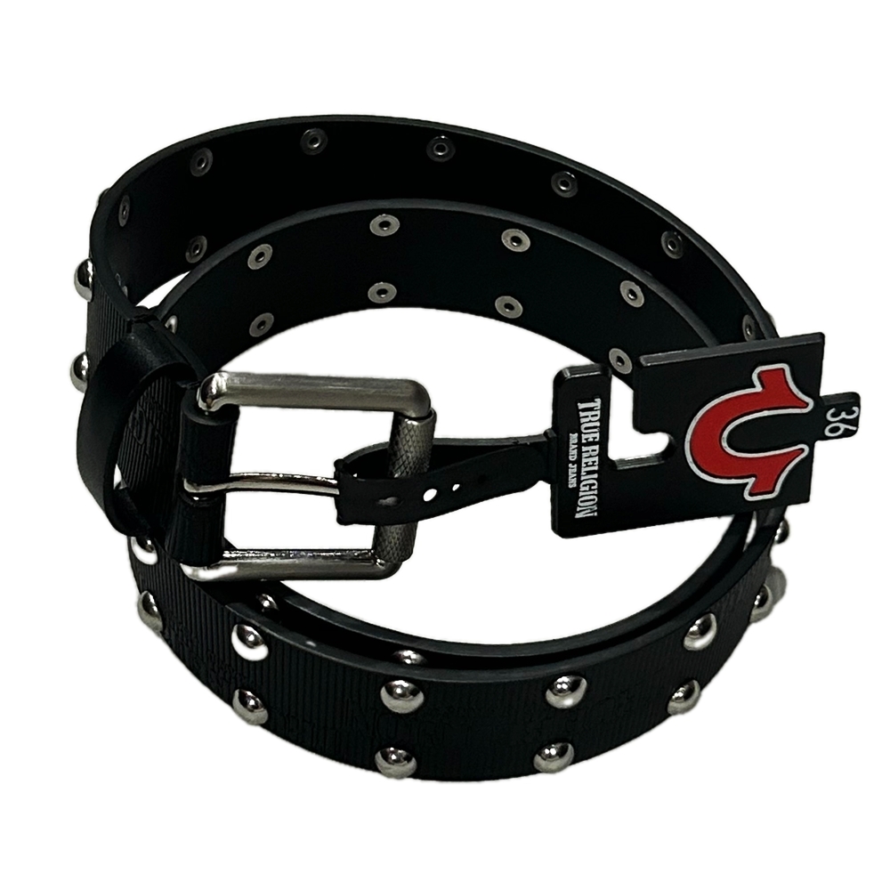 TRUE RELIGION / トゥルー レリジョン TRUE RELIGION STUDS BELT BLACK