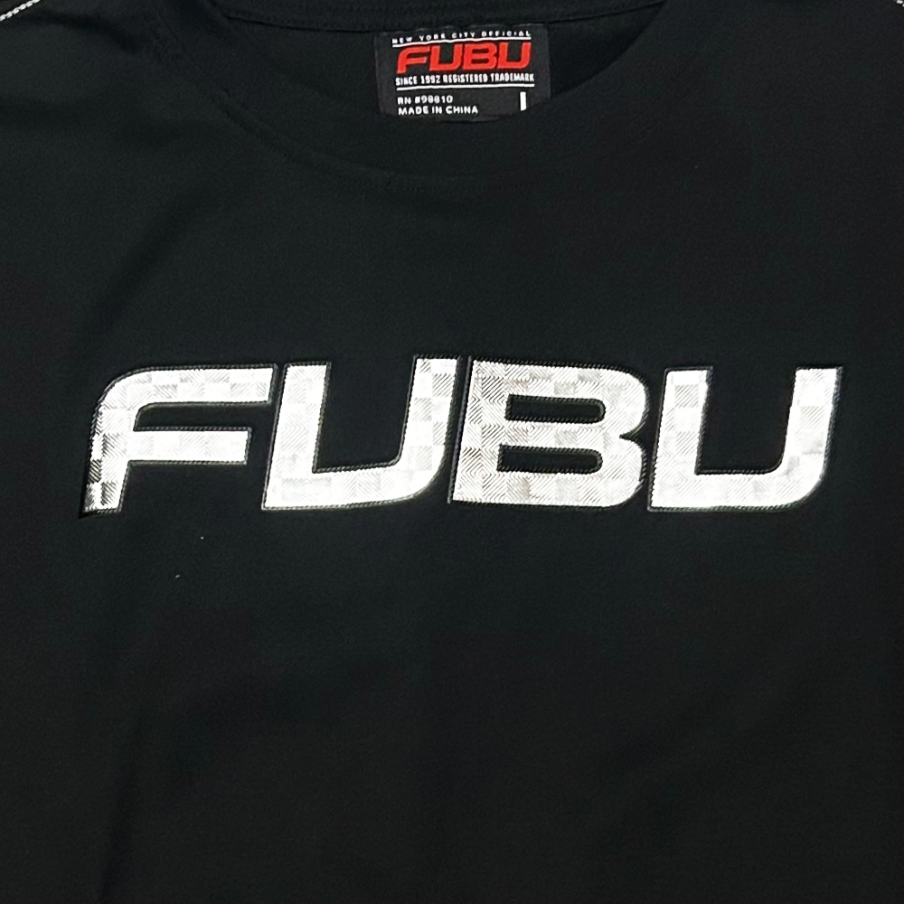FUBU / フーブ METAL CHECKER BOARD FUBU LOGO T-SHIRT BLACK L,XL-4