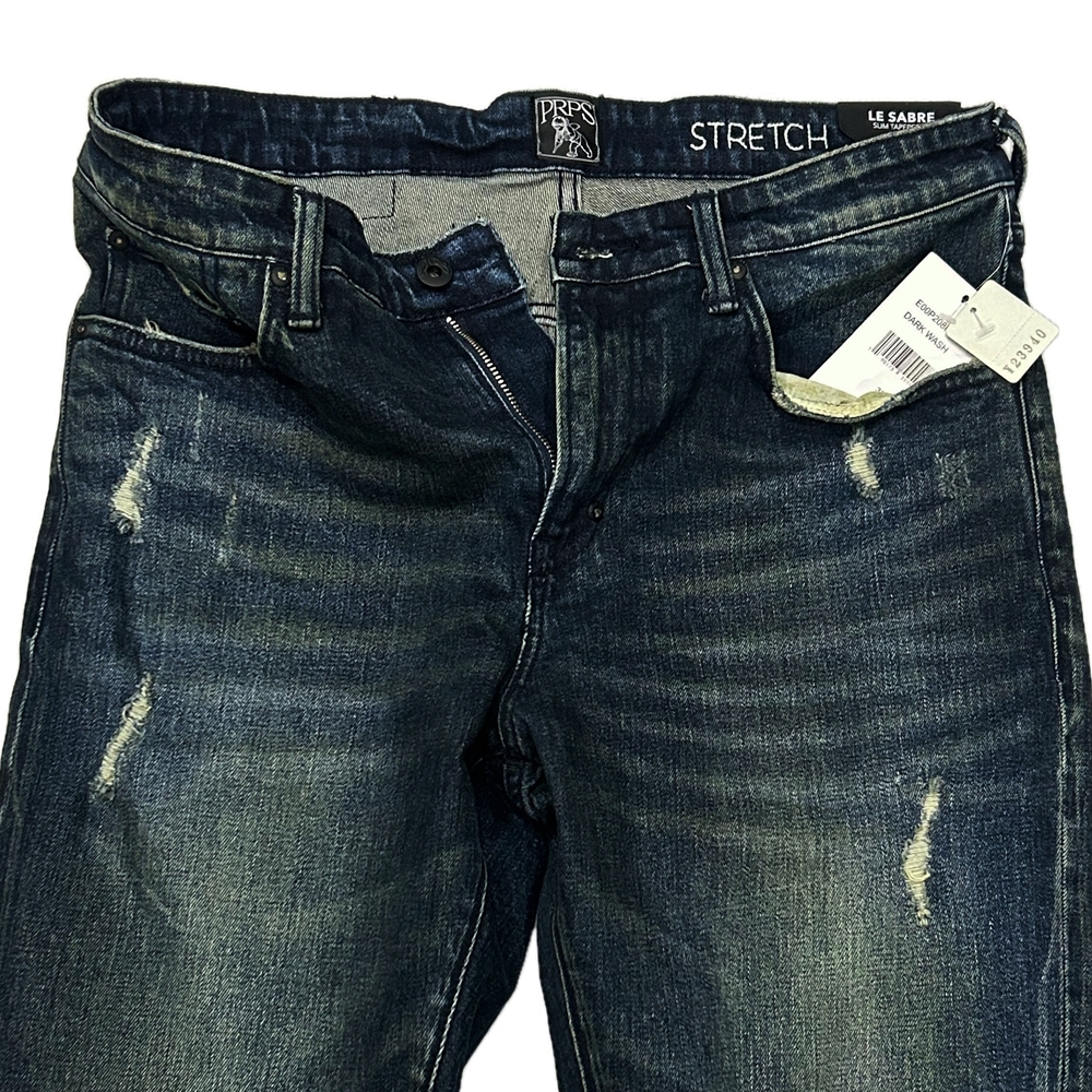 PRPS GOODS&CO. / ピーアールピーエス グッズ&コー LE SABRE STRETCH SLIM TAPERED FIT DENIM PANTS-5