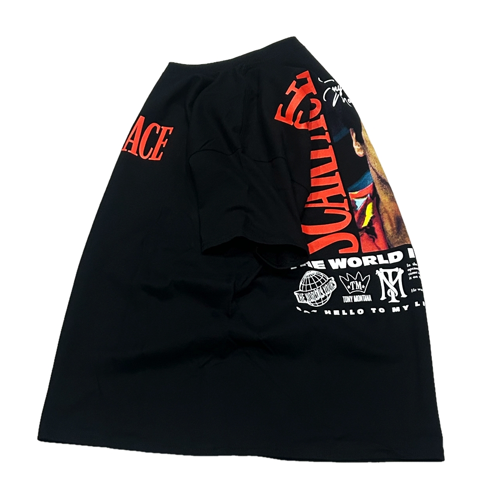 SCARFACE / スカーフェイス SCARFACE TONY MONTANA T-SHIRT BLACK L-3