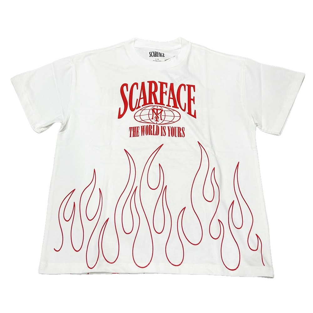 SCARFACE / スカーフェイス THE WORLD YOURS T-SHIRT WHITE L-2
