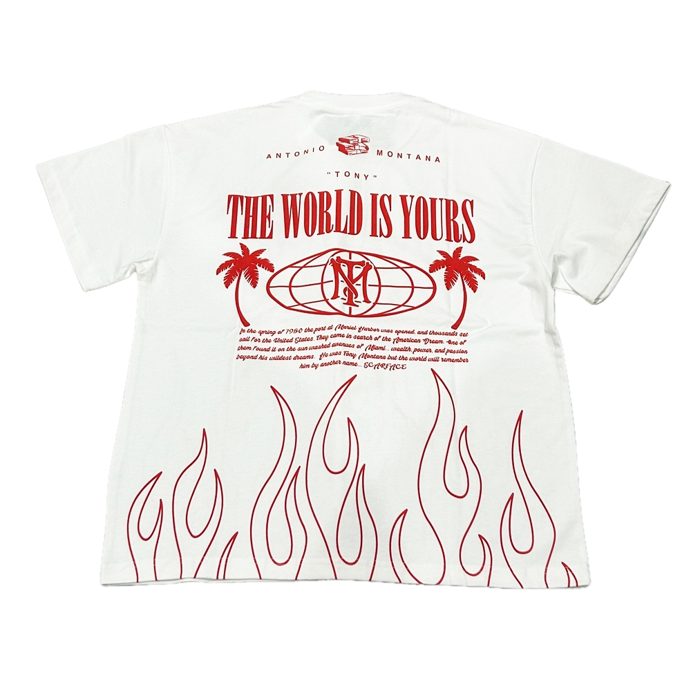 SCARFACE / スカーフェイス THE WORLD YOURS T-SHIRT WHITE L