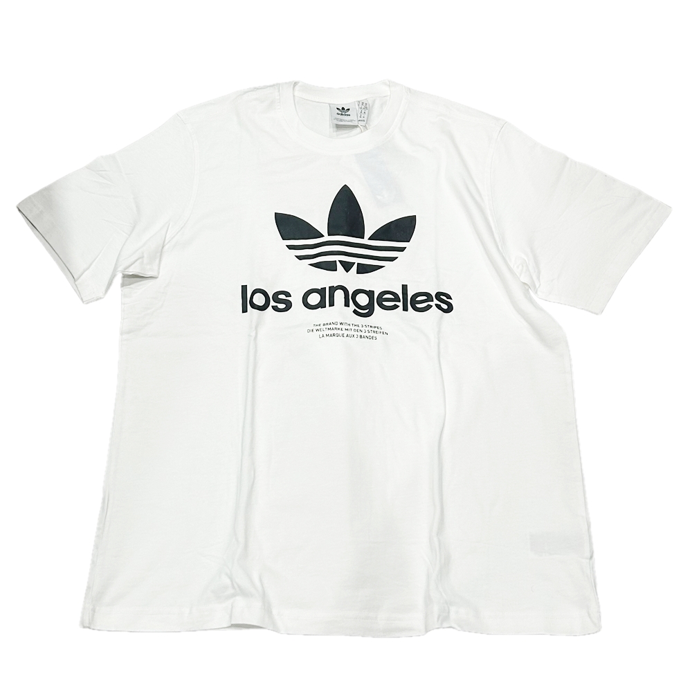 ADIDAS / アディダス ADIDAS ORIGINAL TREFOIL LOGO LOS ANGELES T-SHIRT WHITE XL
