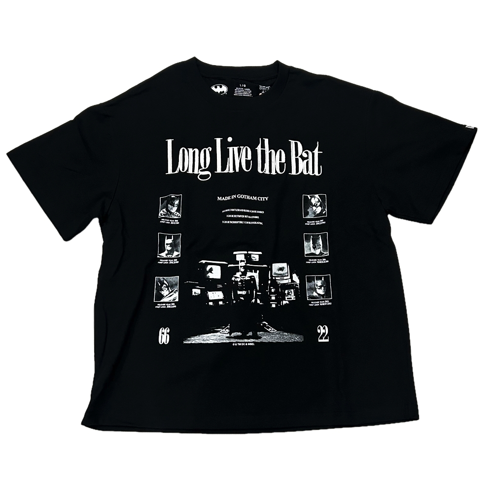 BAT MAN / BAT MAN 85th LONG LIVE THE BAT T-SHIRT BLACK L