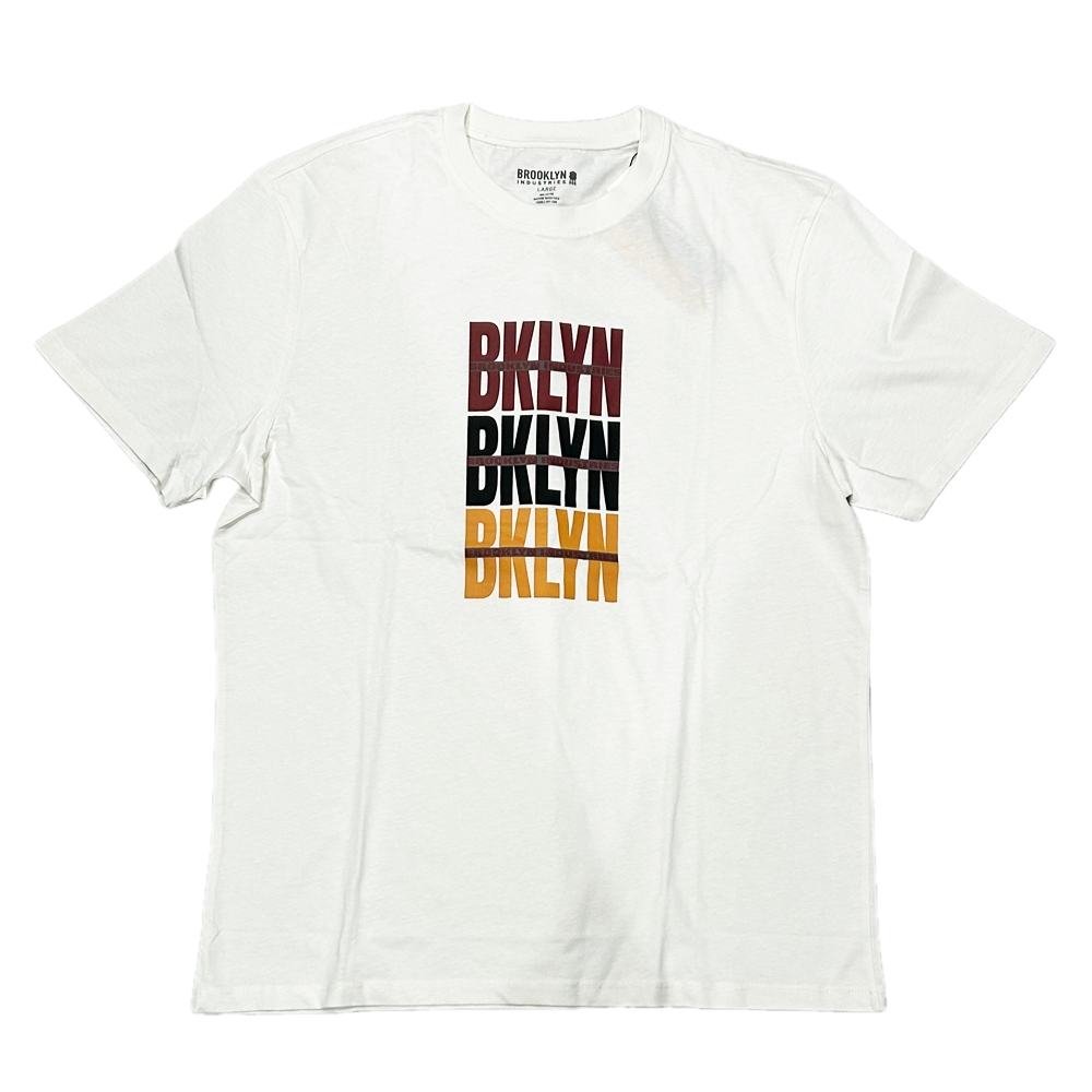 BROOKLYN INDUSTRIES / ブルックリンインダストリーズ REP BKLYN LOGO T-SHIRT L,XL