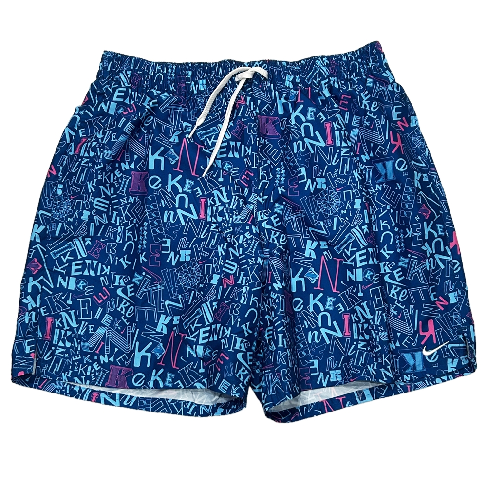 NIKE / ナイキ NIKE LOGO MONOGRAM PATTERN SWIM SHORTS L