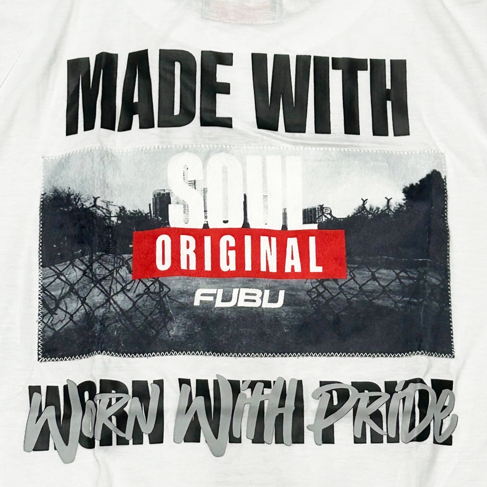 FUBU / フーブ MADE WITH SOUL ORIGINAL FUBU T-SHIRT WHITE M~XL-4