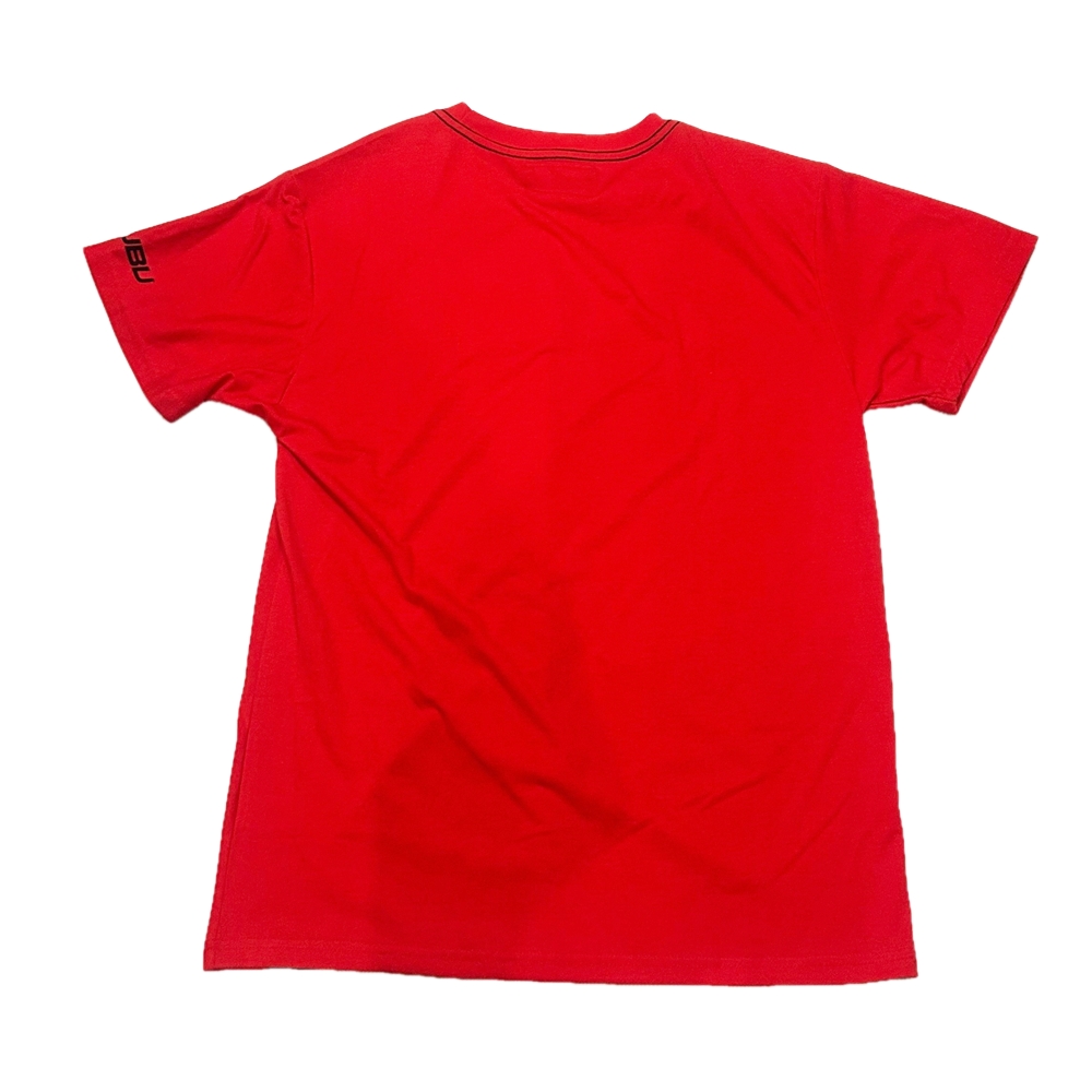 FUBU / フーブ METAL CHECKER BOARD FUBU LOGO T-SHIRT RED L-2