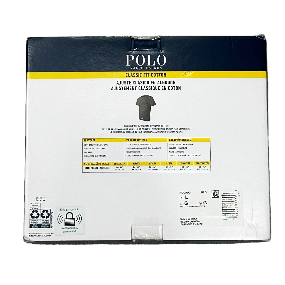 POLO RALPH LAUREN / ポロラルフローレン 3 PACK CLASSIC FIT COTTON PLAIN T-SHIRT 3 COLOR L-2