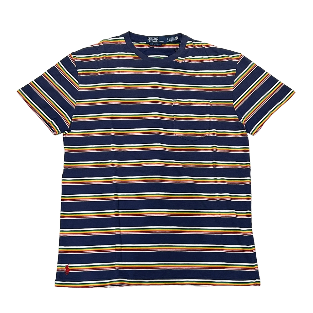 POLO RALPH LAUREN / ポロラルローレン CLASSIC FIT MULTI COLOR BORDER POCKET T-SHIRT S | ストリートスタイルのセレクトストア | TUNNEL STORE - トンネルストア