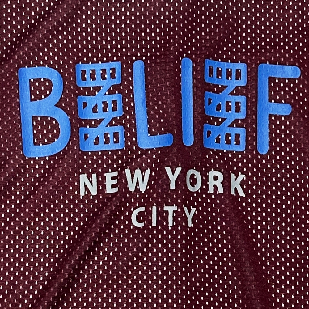 BELIEF NYC / ビリーフ BELIEF NEW YORK LOGO MESH TANK TOP BURGUNDY S-3