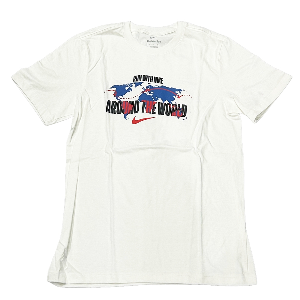 NIKE / ナイキ RUN WITH NIKE AROUND THE WORLD T-SHIRT WHITE S