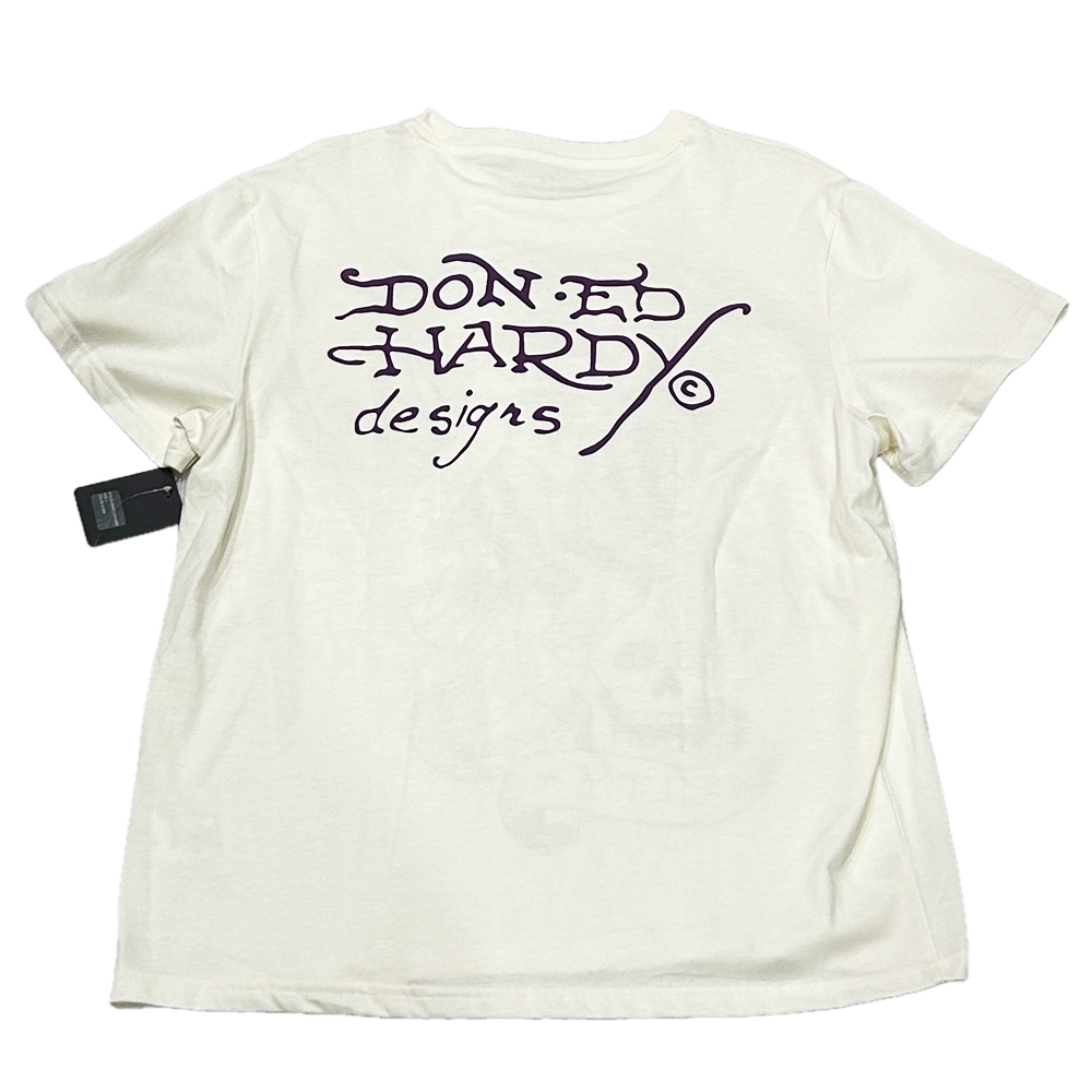 ED HARDY / エドハーディー ZIRCONIA NEW YORK CITY T-SHIRT WHITE L-2