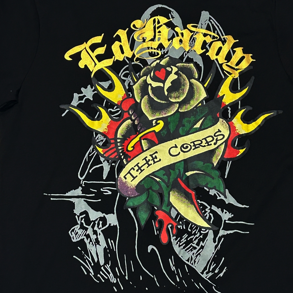 ED HARDY / エドハーディー THE CORPS T-SHIRT BLACK M-3