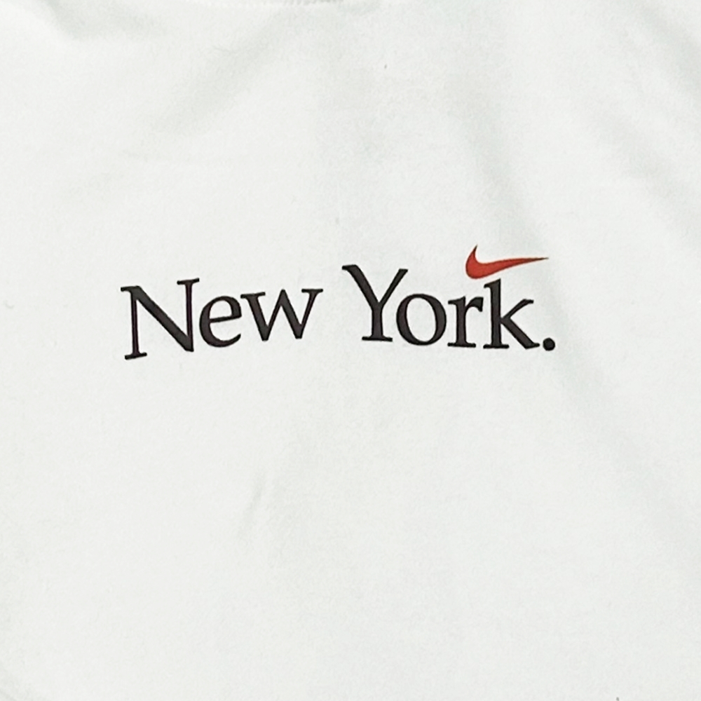 NIKE / ナイキ ONE SWOOSH NEW YORK VARSITY FLEECE HOODIE NYC LIMITED WHITE L-3