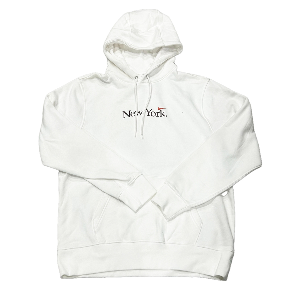 NIKE / ナイキ ONE SWOOSH NEW YORK VARSITY FLEECE HOODIE NYC LIMITED WHITE L | ストリートスタイルのセレクトストア | TUNNEL STORE - トンネルストア