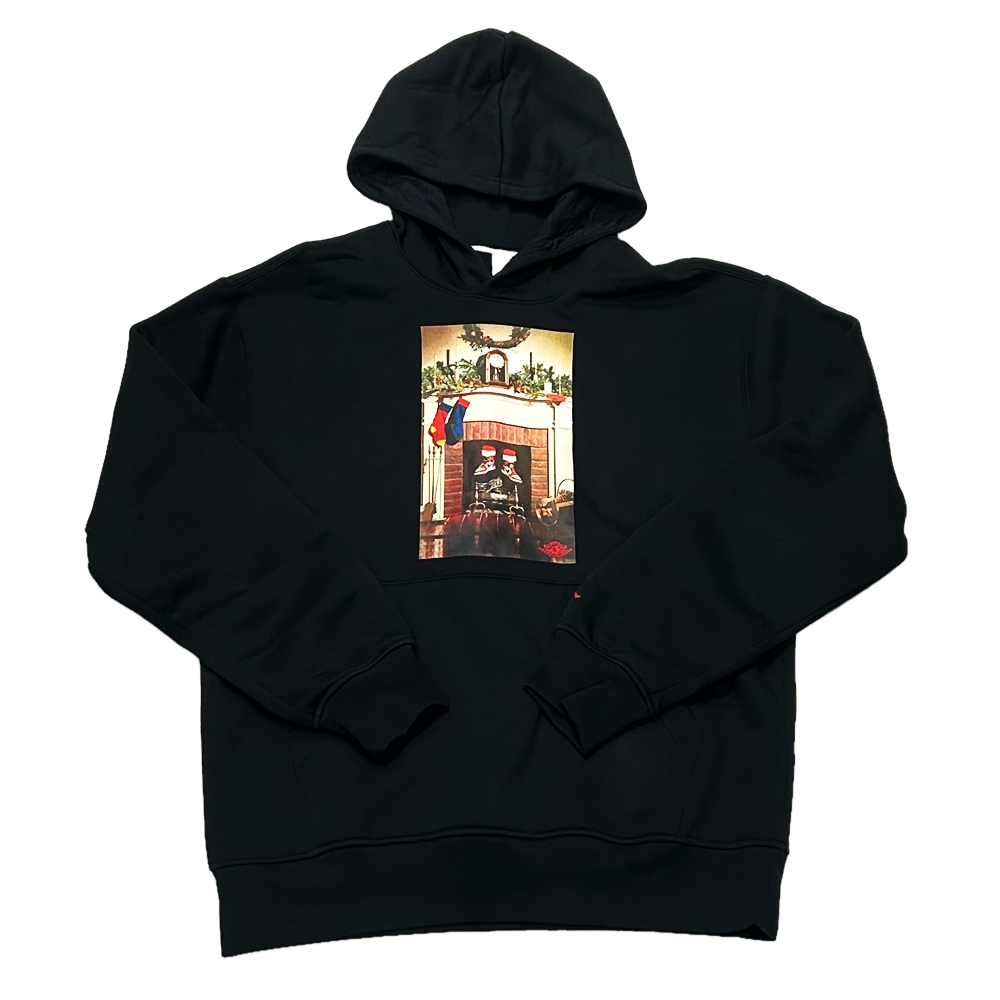 NIKE / ナイキ AIR JORDAN BLAND JUMP MAN BOX LOGO SWEAT HOODIE BLACK S,M