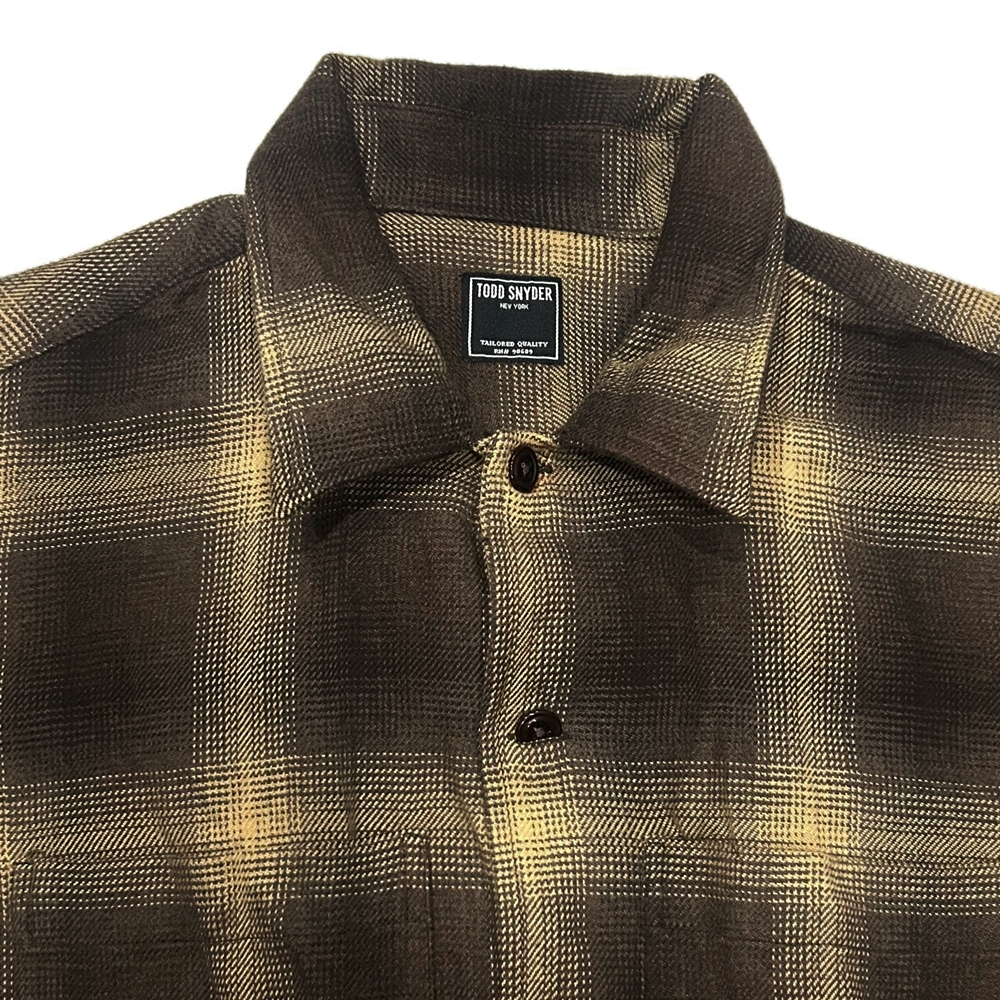 TODD SNYDER / トッド・スナイダー BLOCK CHECK BUTTON DOWN LONG SLEEVE SHIRT M-4