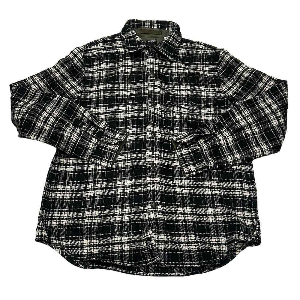 TODD SNYDER / トッド・スナイダー WOOL CHECK BUTTON DOWN LONG SLEEVE SHIRT M,XL
