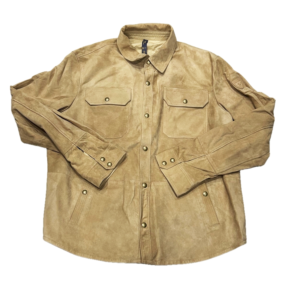 POLO RALPH LAUREN / ポロラルローレン REVERSIBLE SUEDE OVERSHIRT JACKET NATURAL XXL