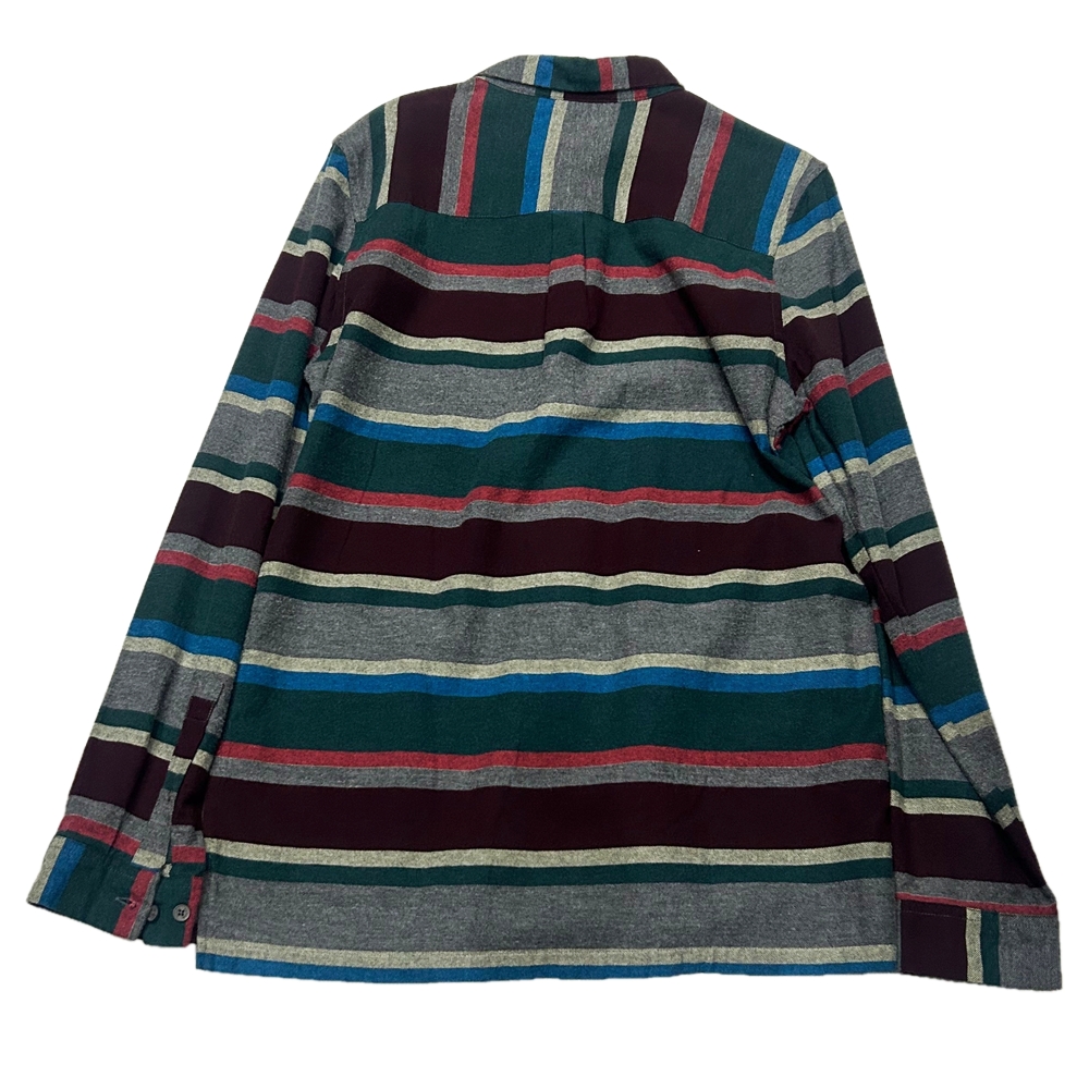 NATIVE YOUTH / ネイティブユース BORDER BUTTON DOWN LONG SLEEVE SHIRT L-2
