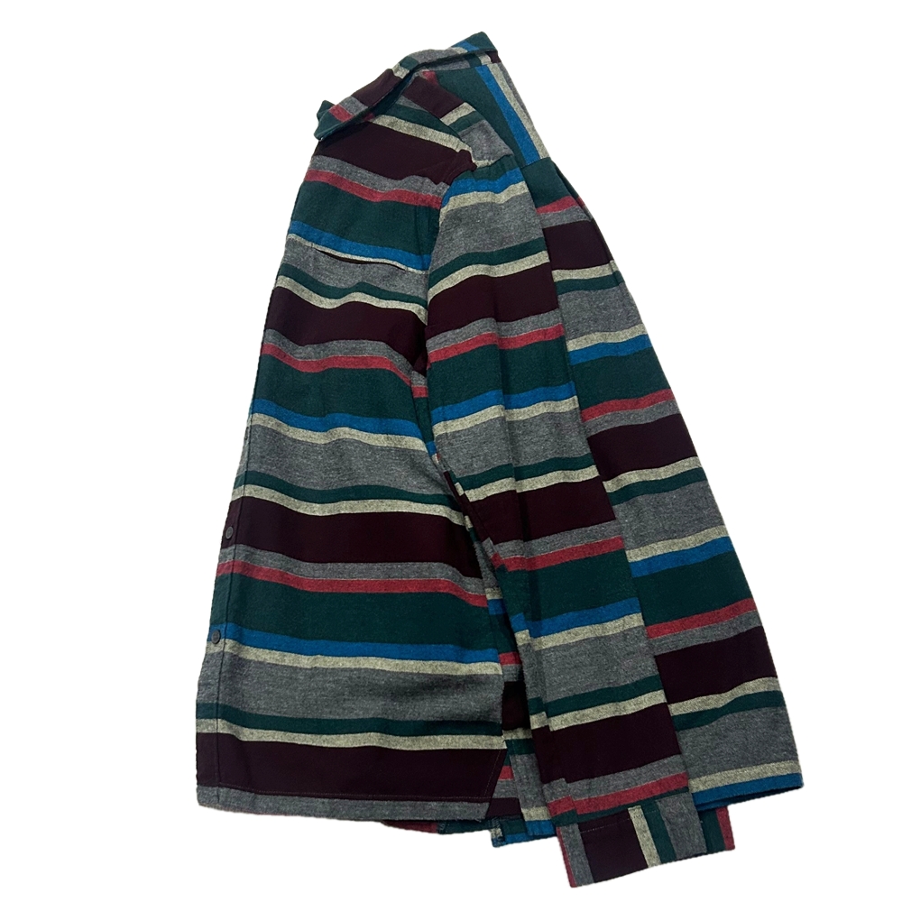 NATIVE YOUTH / ネイティブユース BORDER BUTTON DOWN LONG SLEEVE SHIRT L-3