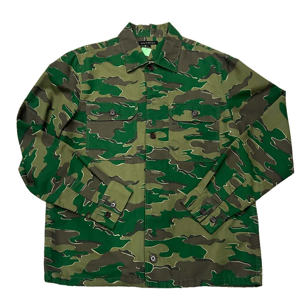 BANANA REPUBLIC / バナナリパブリック LEAF PATTERN CPO SHIRT JACKET