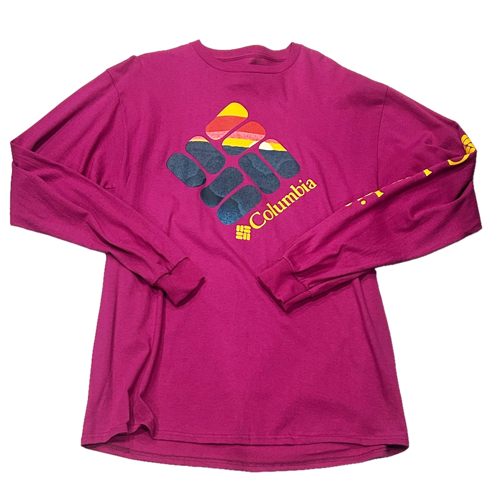 COLUMBIA / コロンビア COLUMBIA BIG LOGO LONG SLEEVE T-SHIRT VINTAGE PINK L | ストリートスタイルのセレクトストア | TUNNEL STORE - トンネルストア